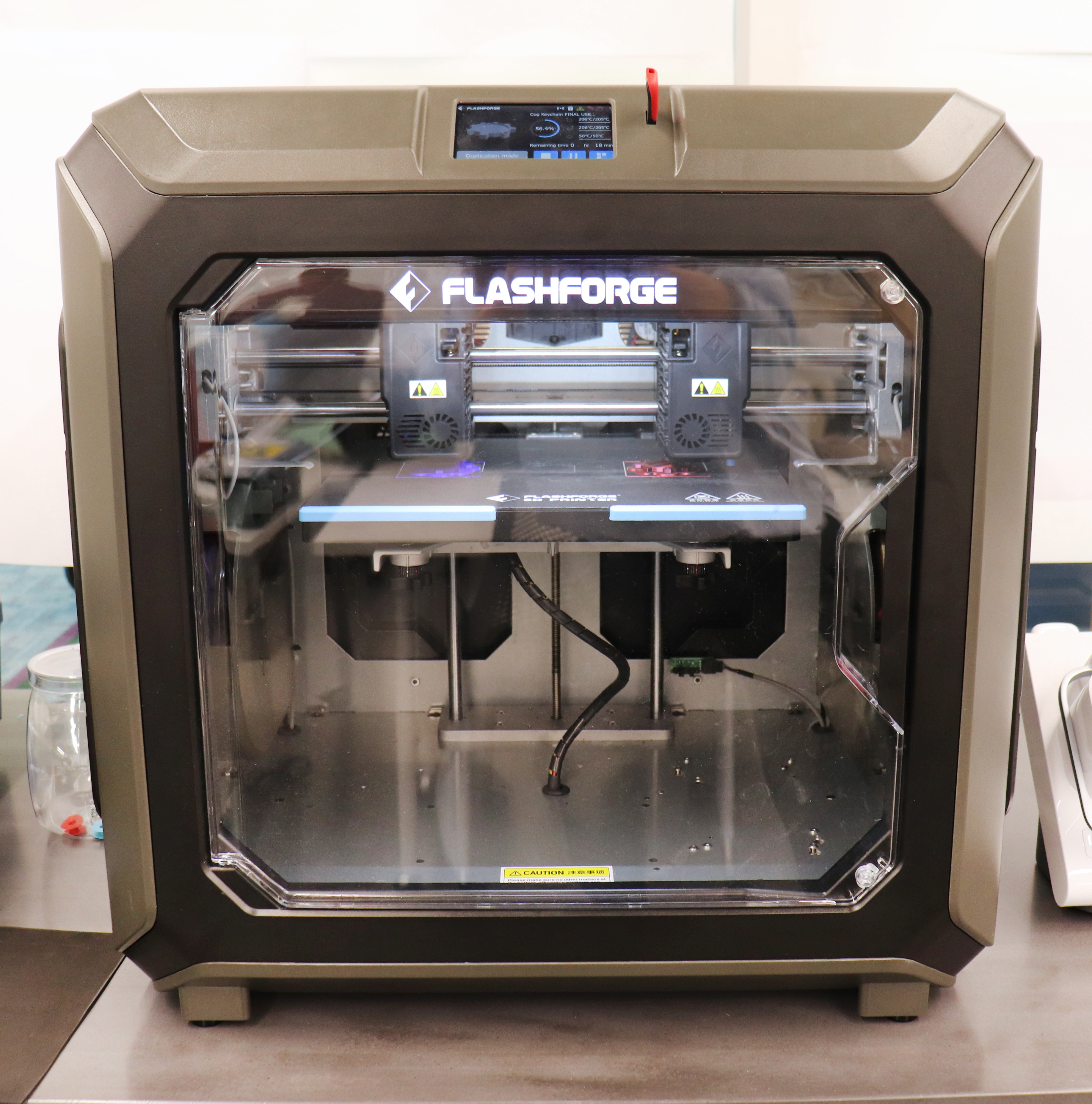 Makerspace 3D Printer, a Flashforge Creator Pro.