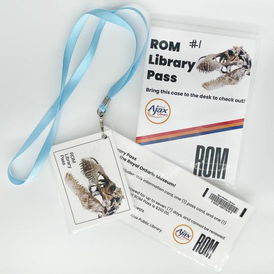 A ROM Library Pass on a white background.